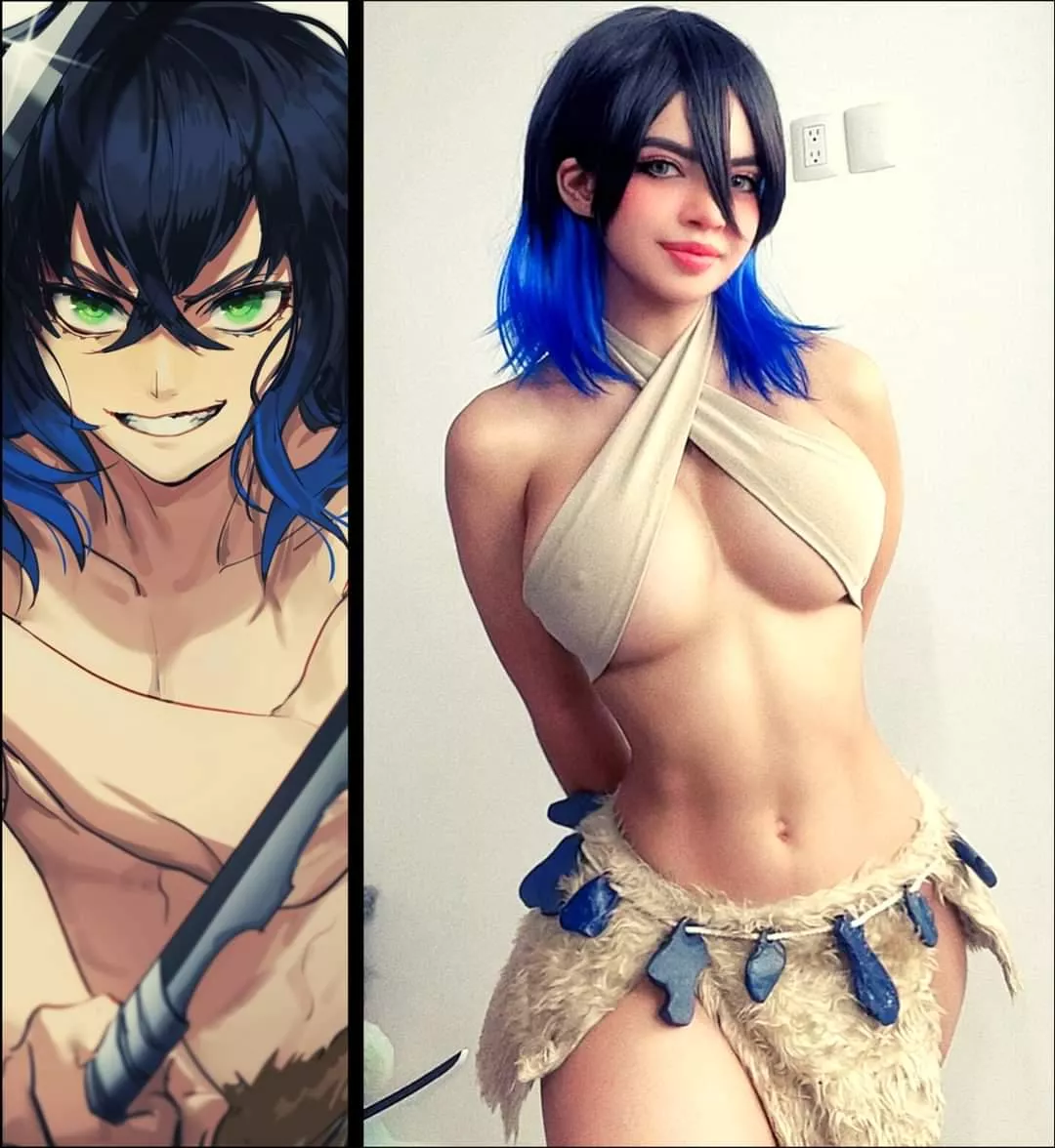 Inosuke Cosplay 🖤 (Demon Slayer) By lapatronaz💙😎 posted by koizumi1993