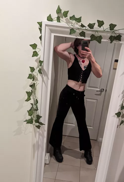 left the house all dressed up, I had fun! 🖤 by detectivebiscuit