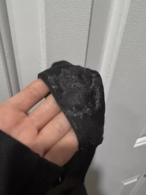 my panties after just a short gym session 🖤 by Lucylace77