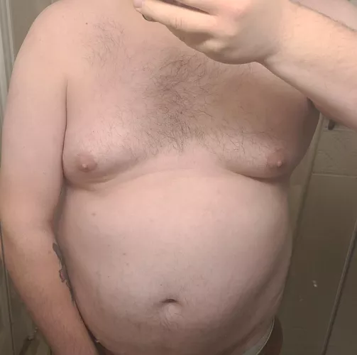 New here! Starting on a fitness journey, while also finding confidence in my own skin. What does everyone think? Will definitely be posting more! 😊 by Chub2fit1993