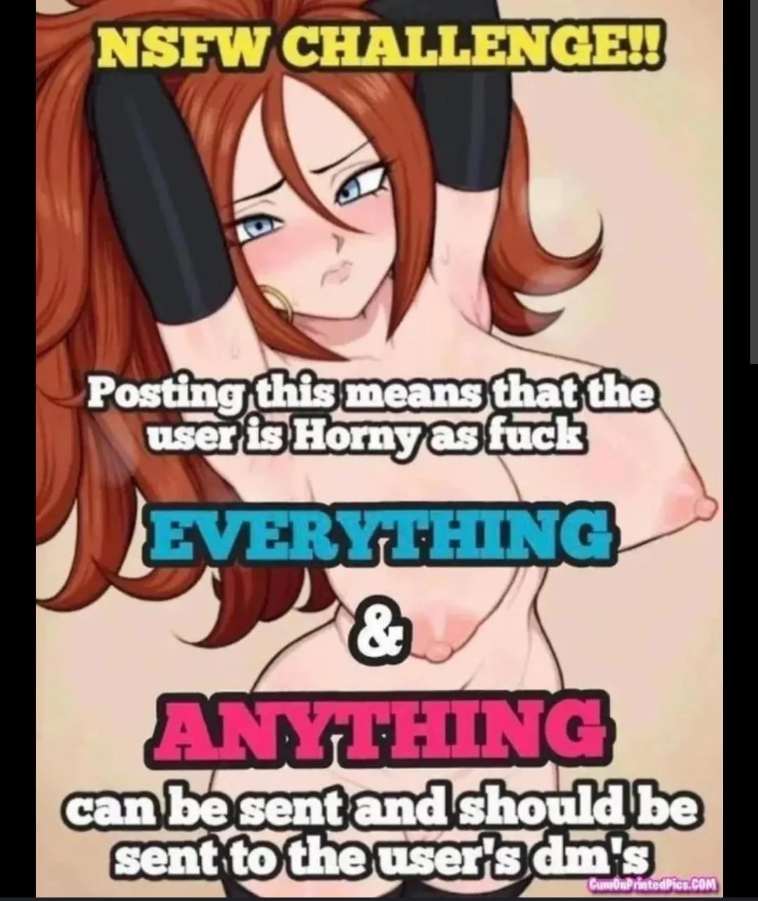 Send anything and I will do anything you say. posted by Mindless-Memory6516