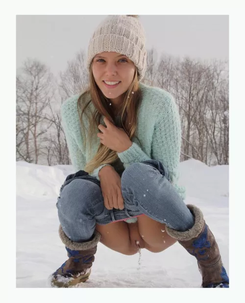 Snow pisser 🥶 by Plus-Hope3466