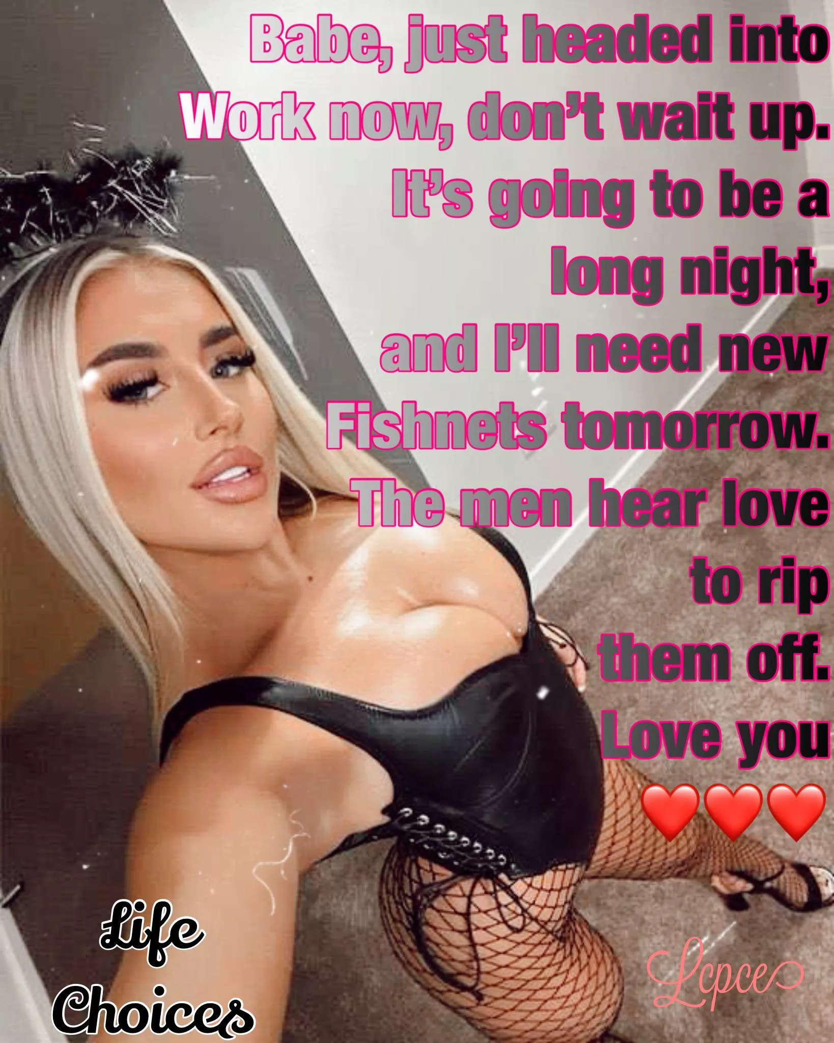 So so you support your girl? posted by capricecaptions