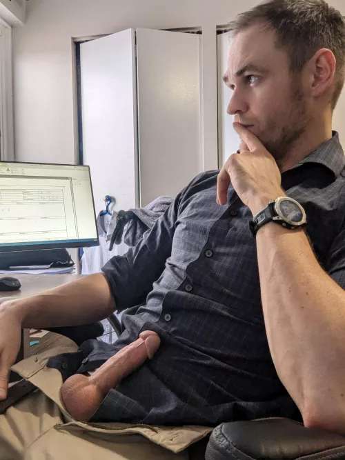 Wait under my desk by CanuckInRed