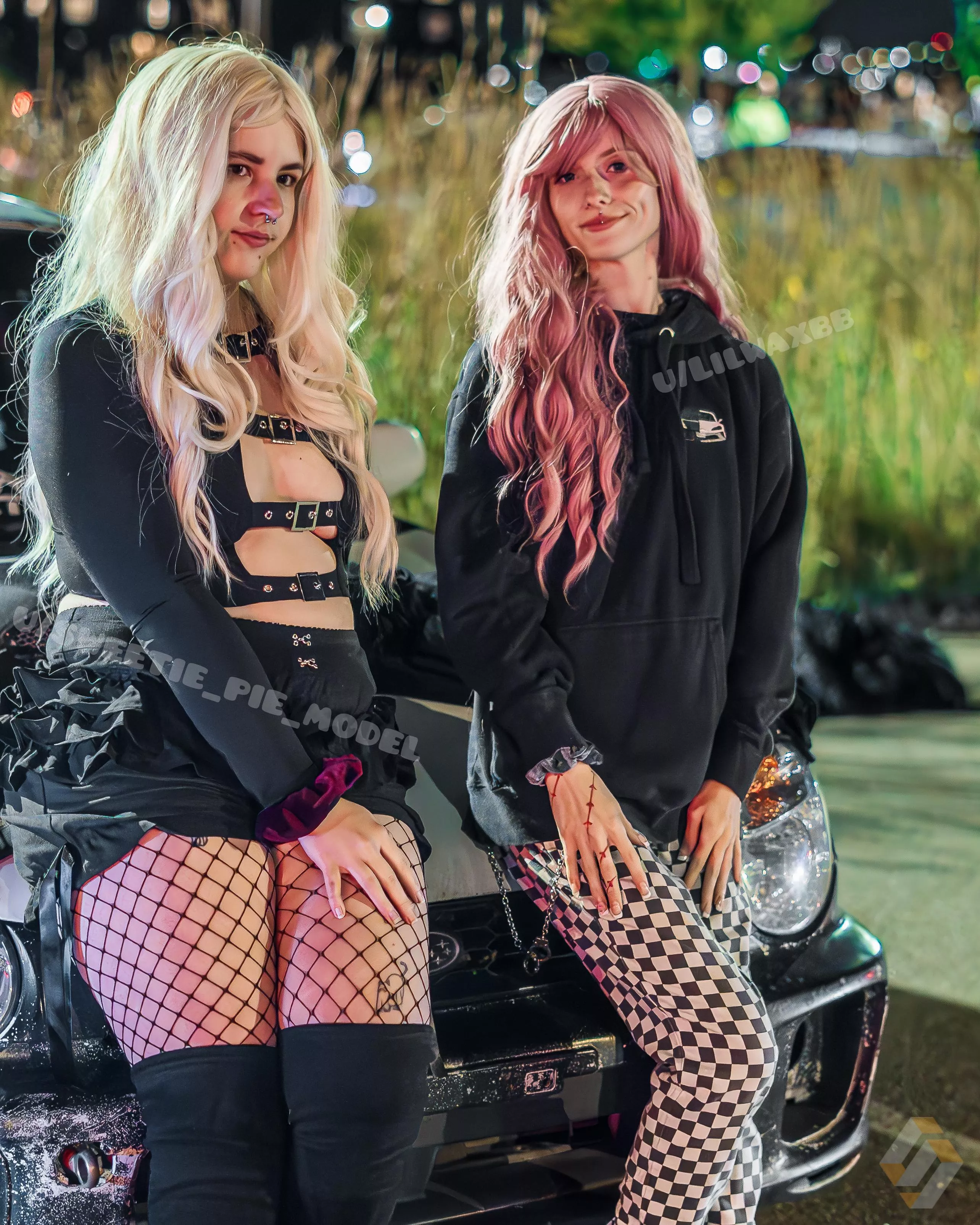 Whats better than having one car girl..having two car girls posted by sweetie_pie_model