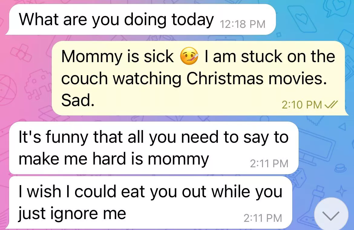 When all it takes is the trigger word… “Mommy” posted by Piper_findom_goddess