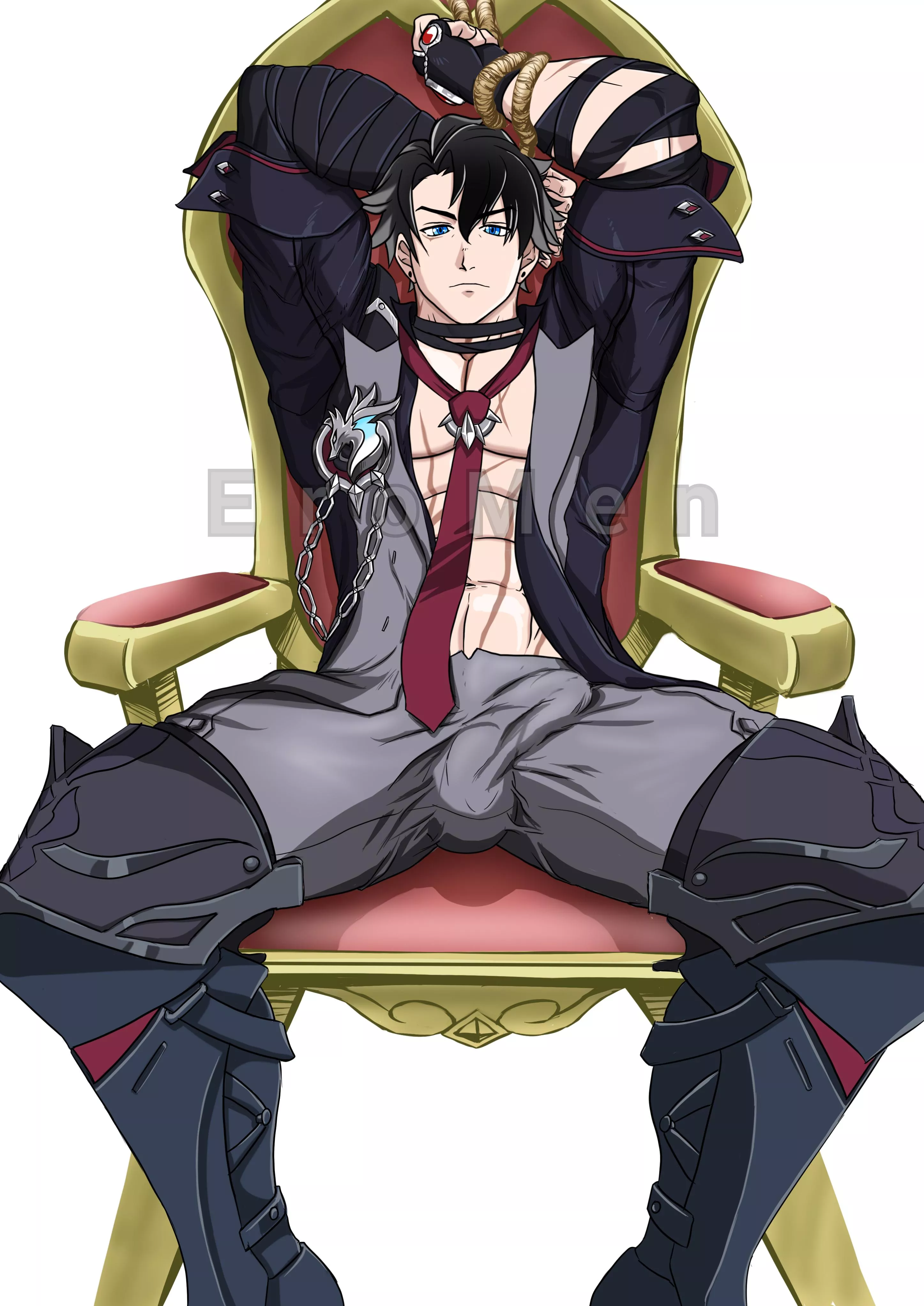 Wriothesley (@EromenBara / EroMen) posted by nobumogu