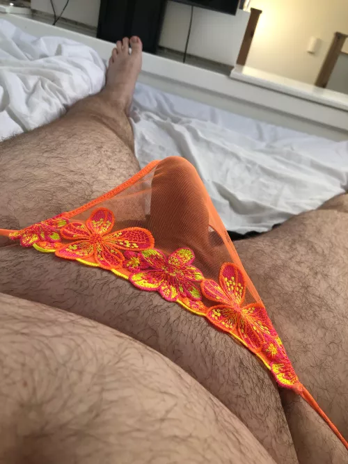 28 m uk! Wearing my gfs panties 😈 wife or gf trade anyone by ShockLow2324