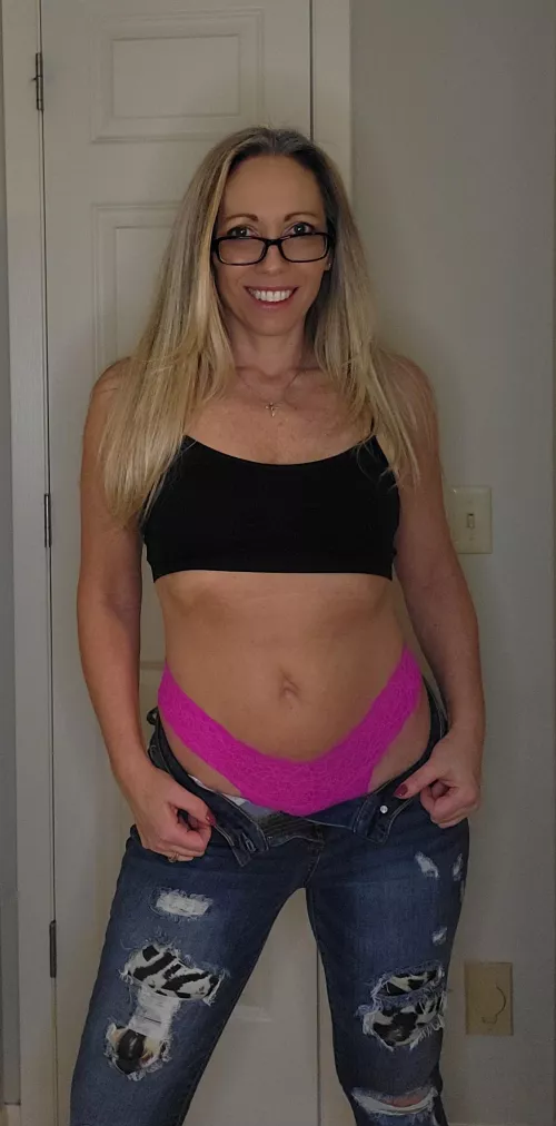51 isn't too old for a crop top and a little hot pink? by Unhappy-Peak2683