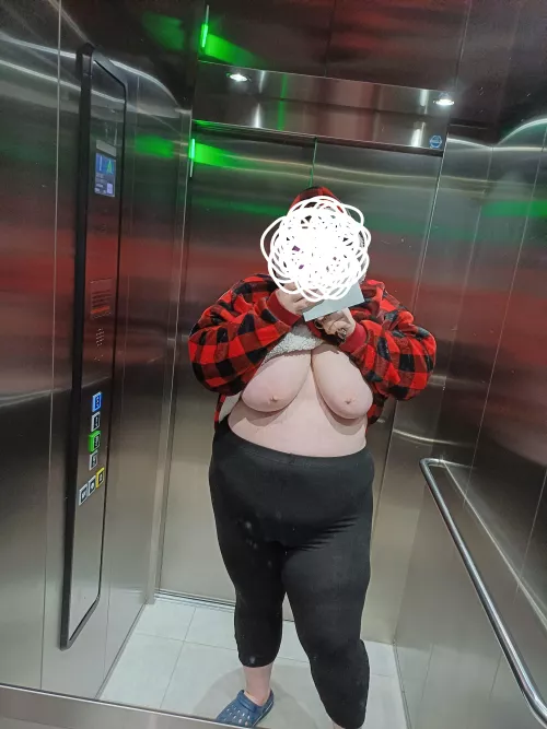 A little fun in the elevator, no panties either... New to this, hope you enjoy (f30) by Independent_Cry1550