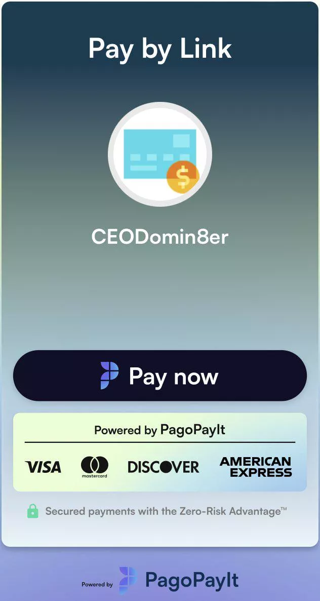 🚨ATTENTION FELLOW DOMS🚨 My platform PagoPayIt is looking for doms in the US, Canada, and The UK to try out our Pay By Link feature! If interested in a new avenue for collecting cash directly from your subs credit cards, shoot me a message or sign u posted by CEODomin8er