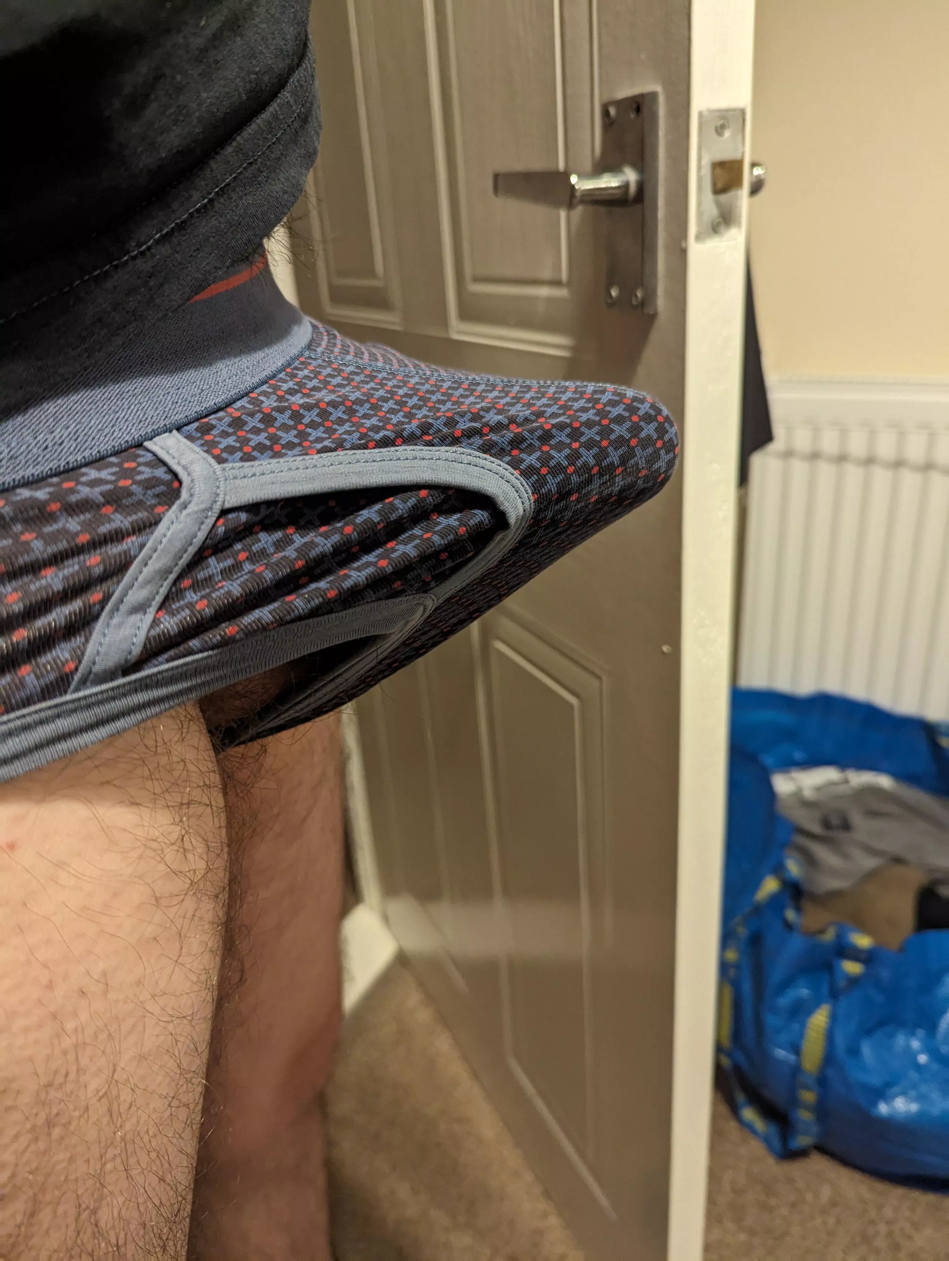 Boner in briefs posted by perfidious-snatch