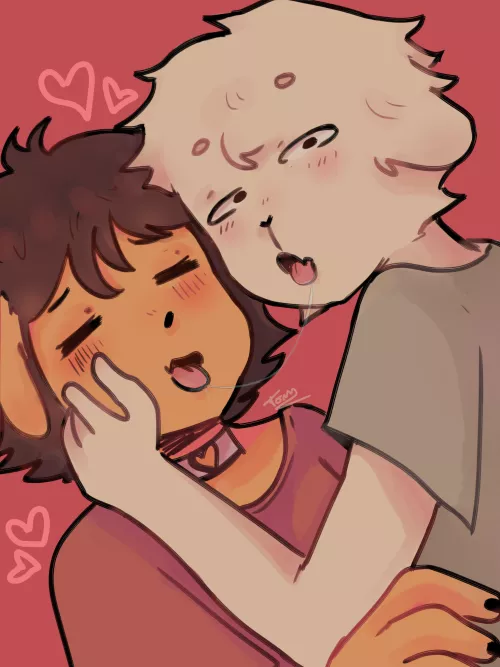 bros kissin [OC] by wuwuwuoo