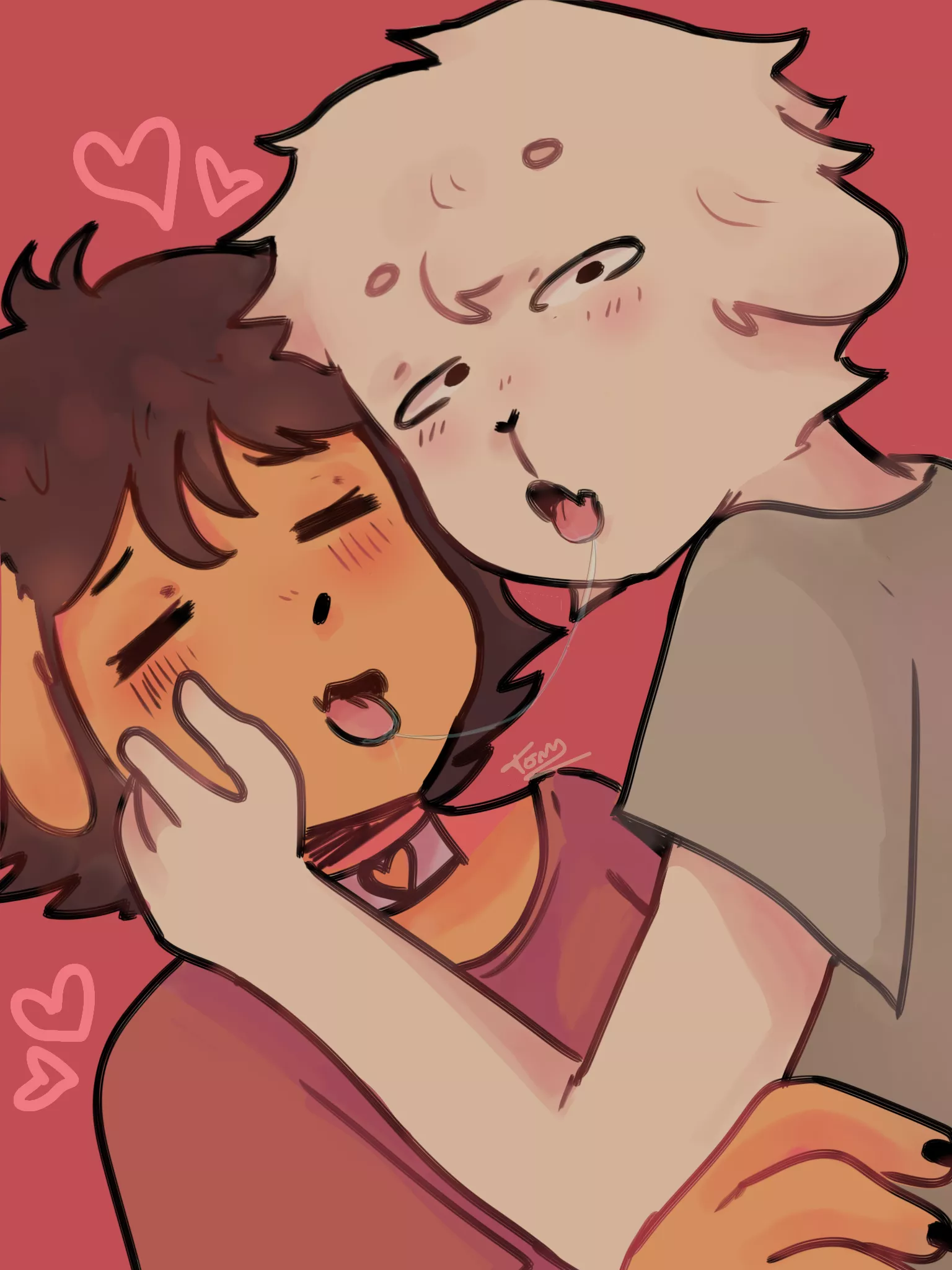 bros kissin [OC] posted by wuwuwuoo