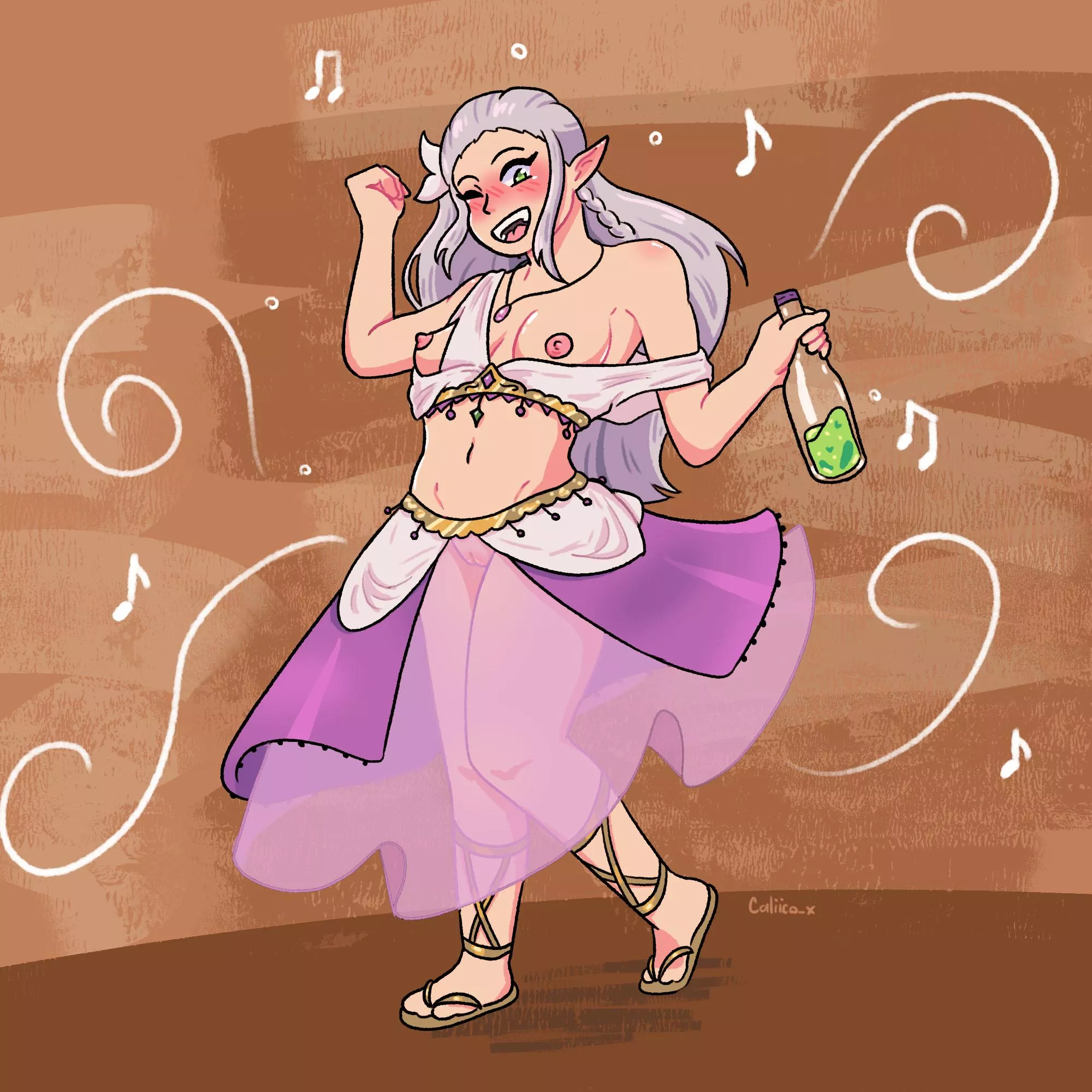 Cute art commission I did recently :) posted by caliico_x