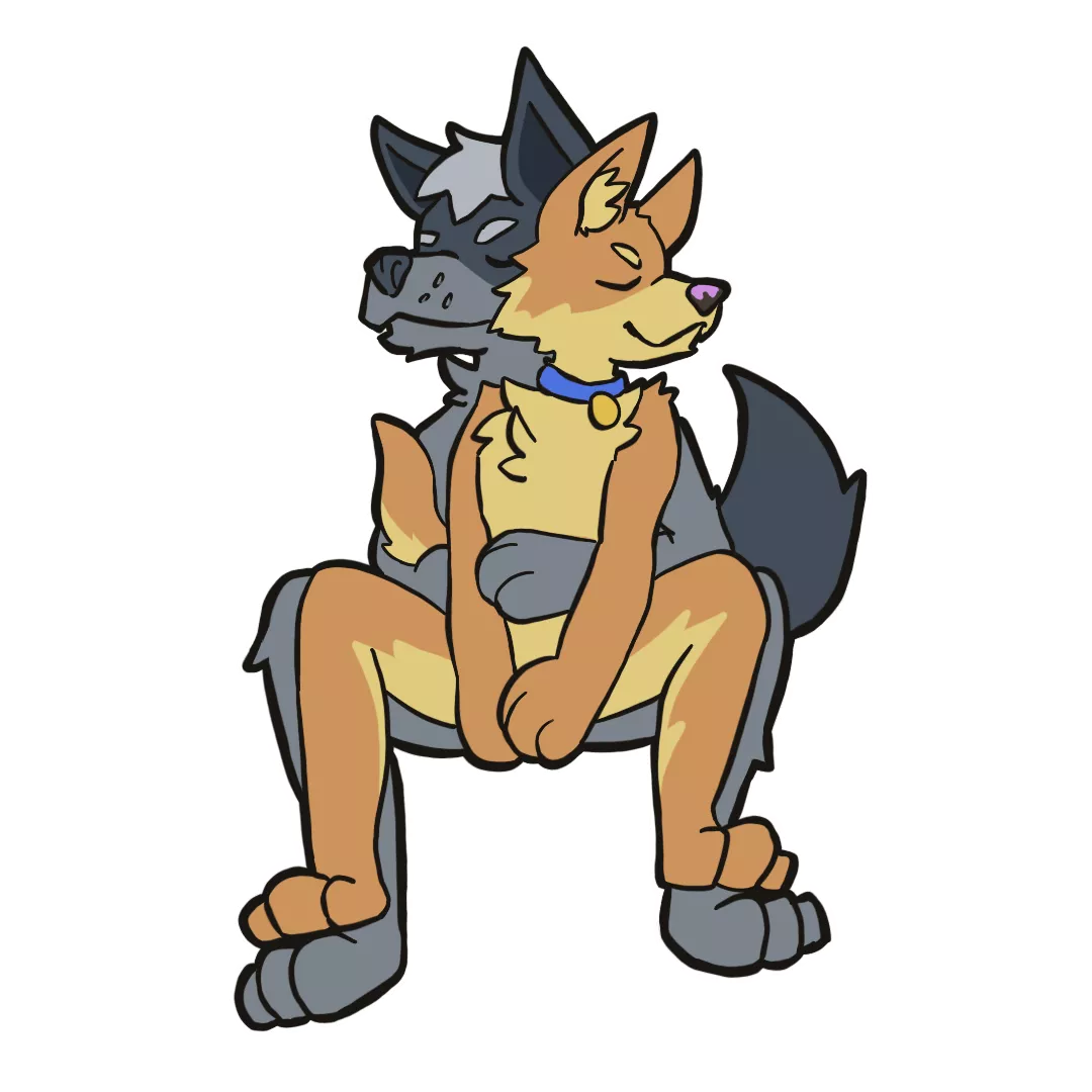 Drawing I did of some fluffy bois :3 posted by delerious_dingo