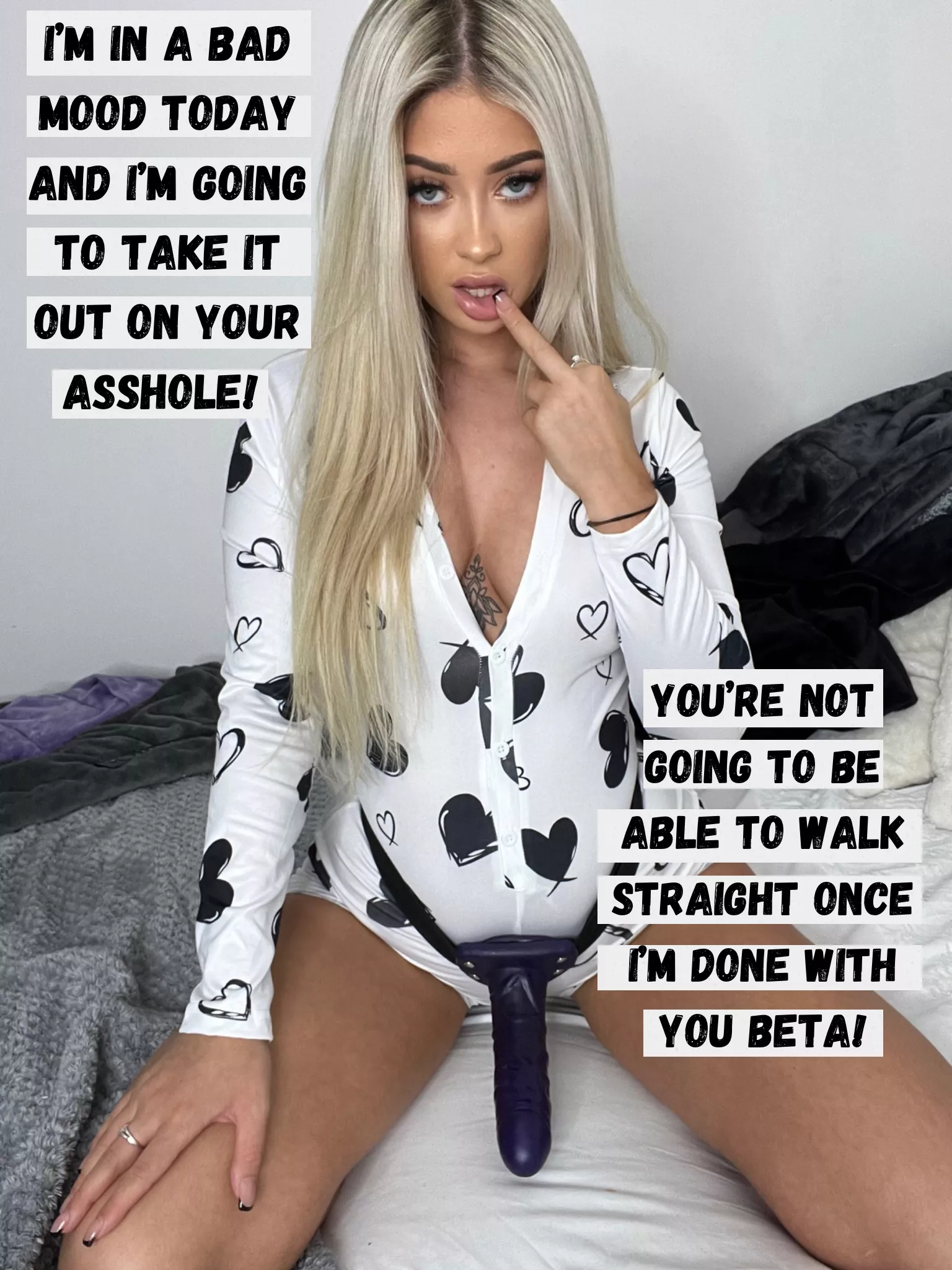 I'll leave that hole gaping loser! posted by RecognitionNew9938