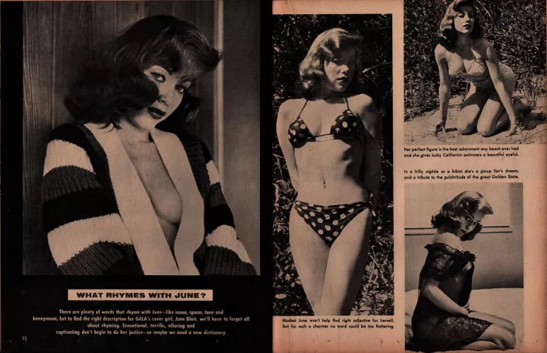 June Blair Gala November 1956 by PinupCheesecakeSale