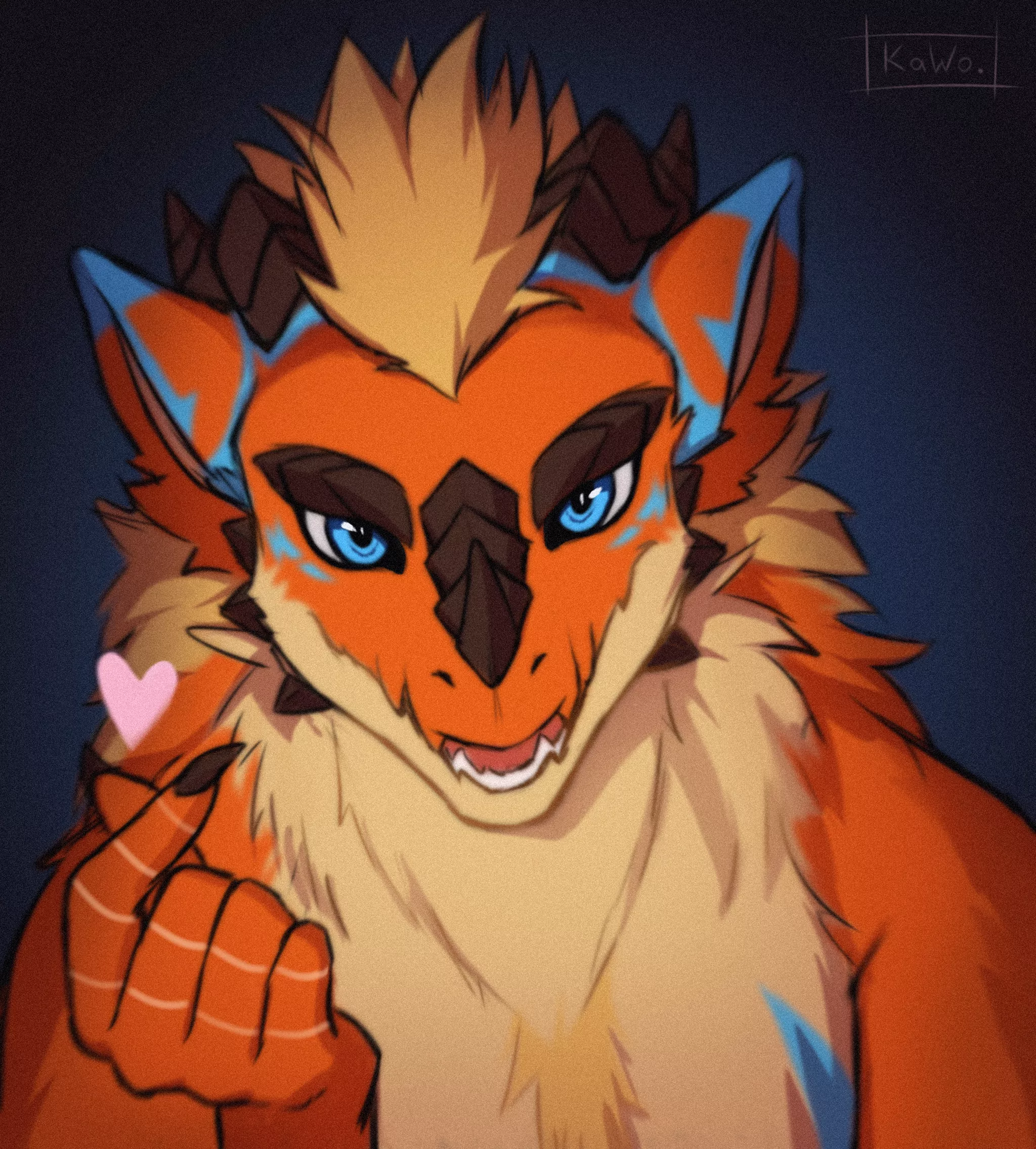 Little gift for FangSladeDrum on twitter (art by me) posted by KawoART