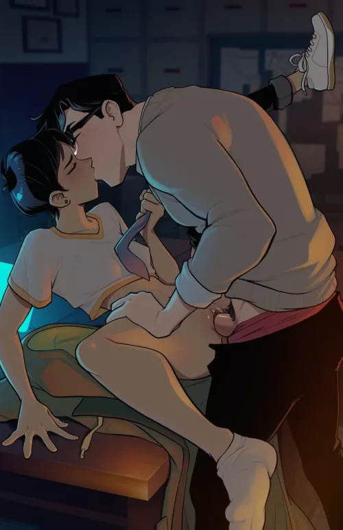 Lois Lane and Clark Kent having passionate sex on the office table (zet13) [DC Superman] by Able-Strength7629