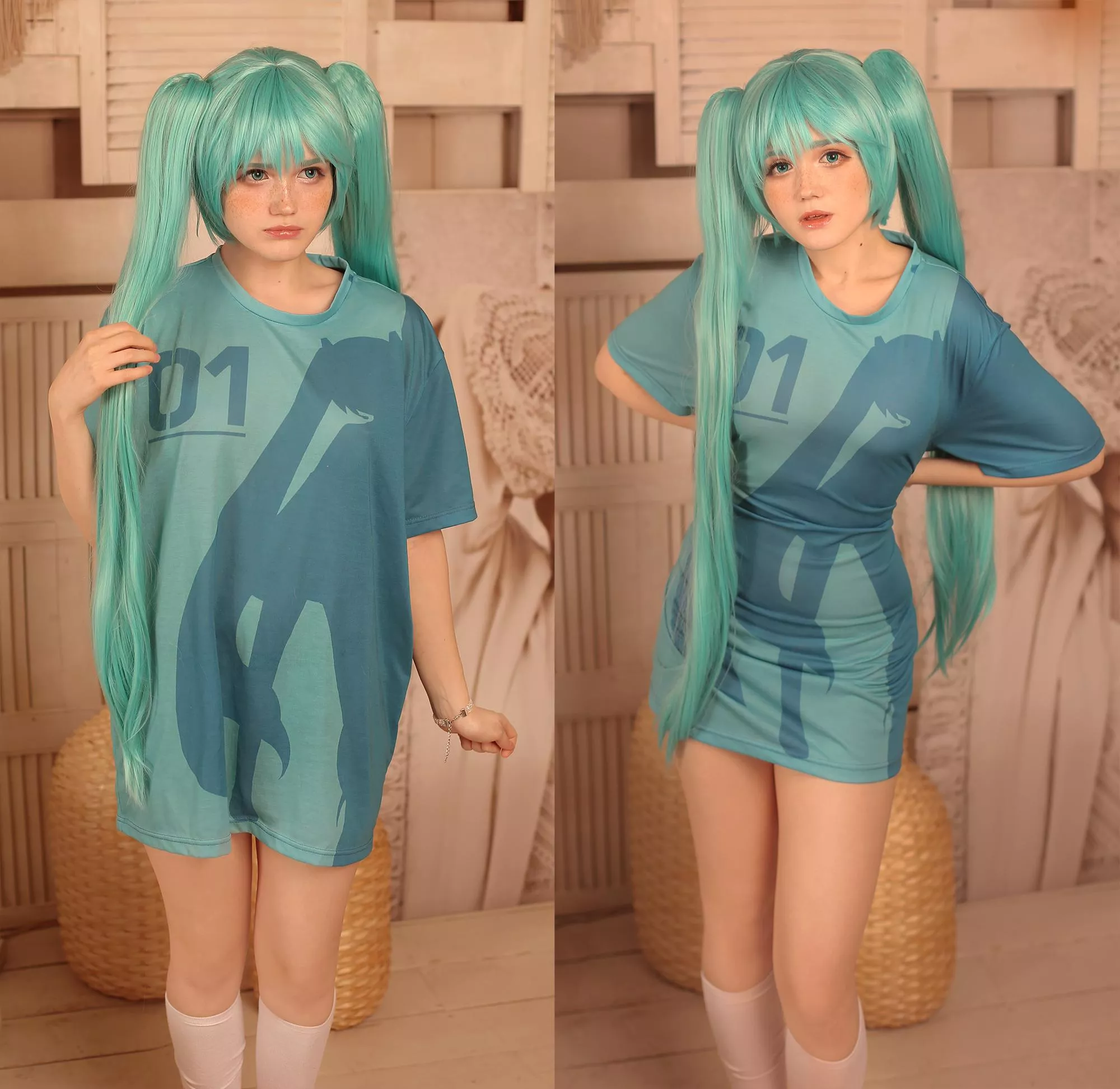 Miku Hatsune cosplay by Neyrodesu posted by Neyrodesu