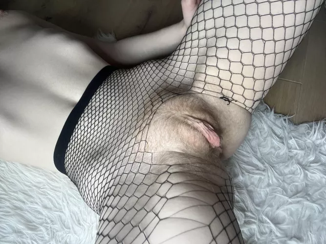 My pussy mound is too big to be under fishnet 🥰 by RedWildcatx