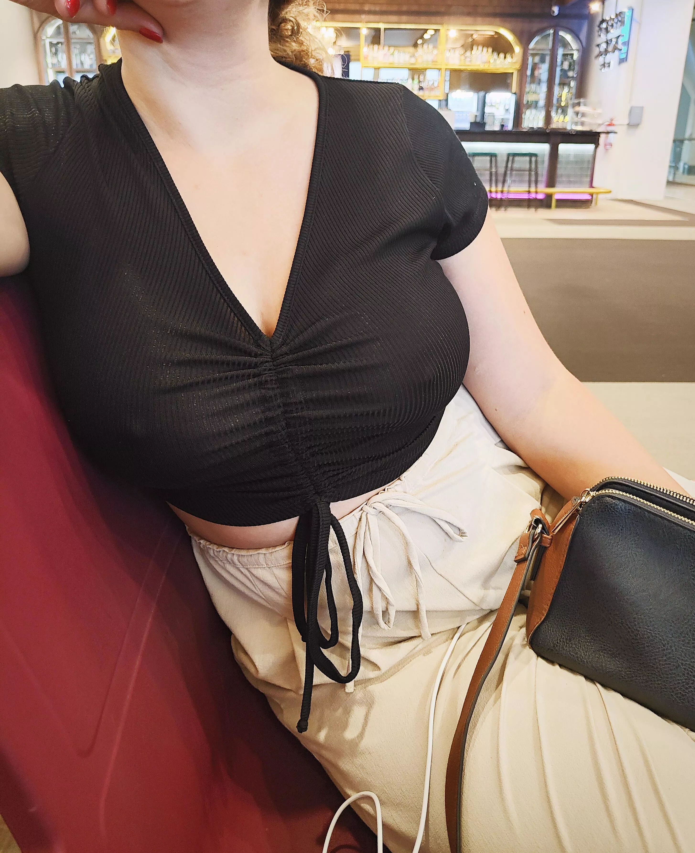 Not hiding much at the airport, just imagine what it looked like running to catch a connection! posted by LatinaCeltic