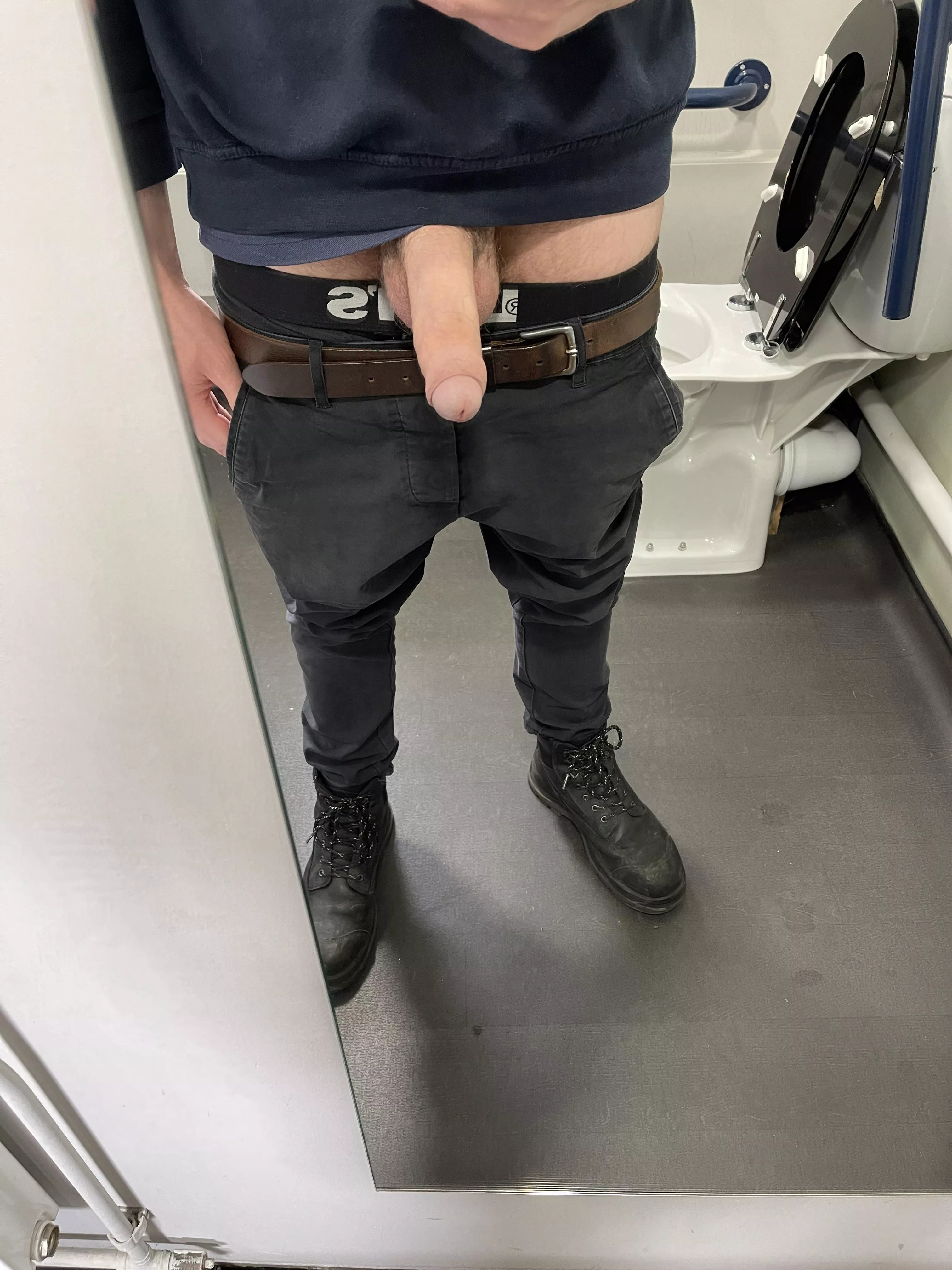 Peeking out at work posted by Redandferny