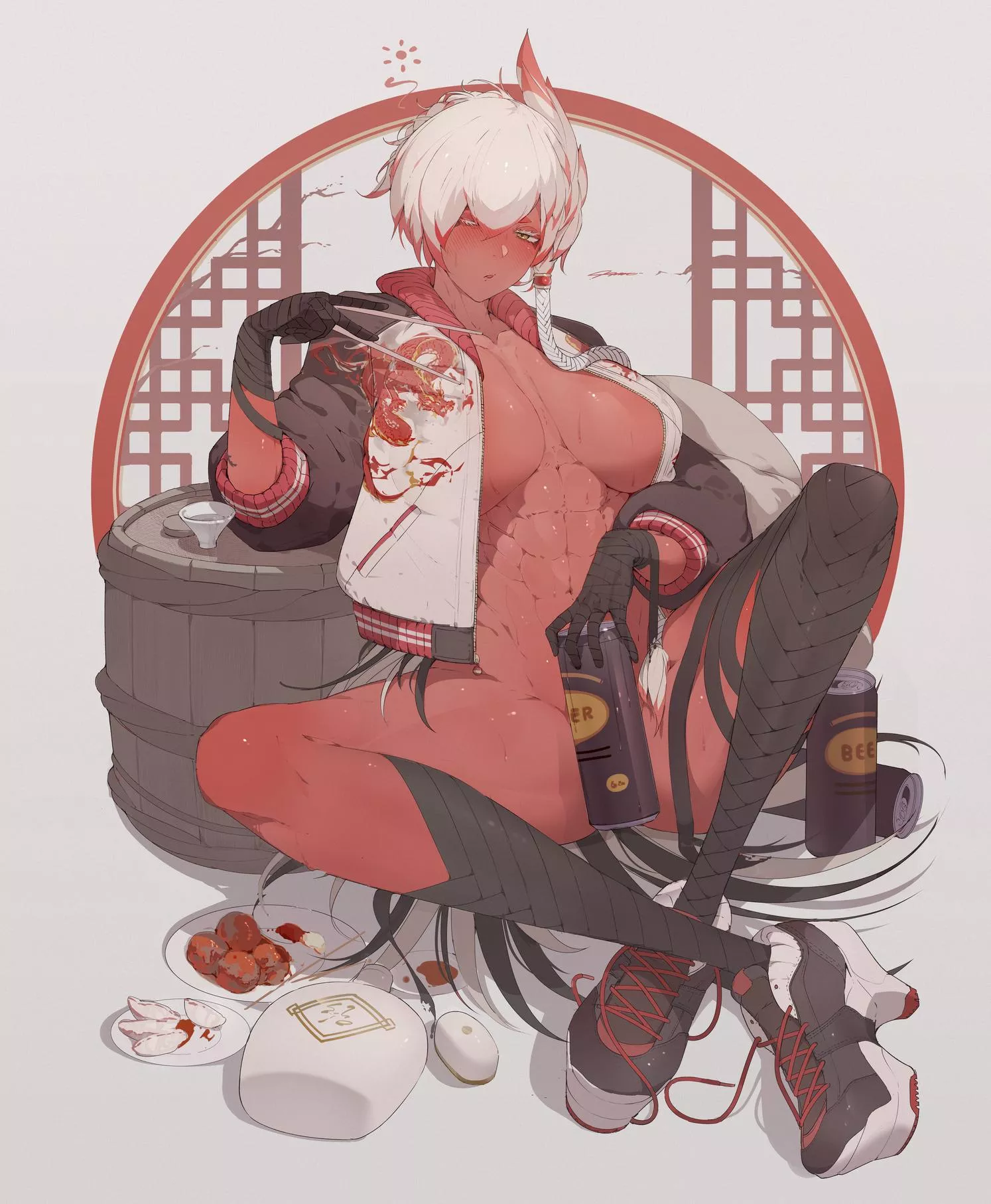 Red Drunk Thighs posted by ArmorXIII