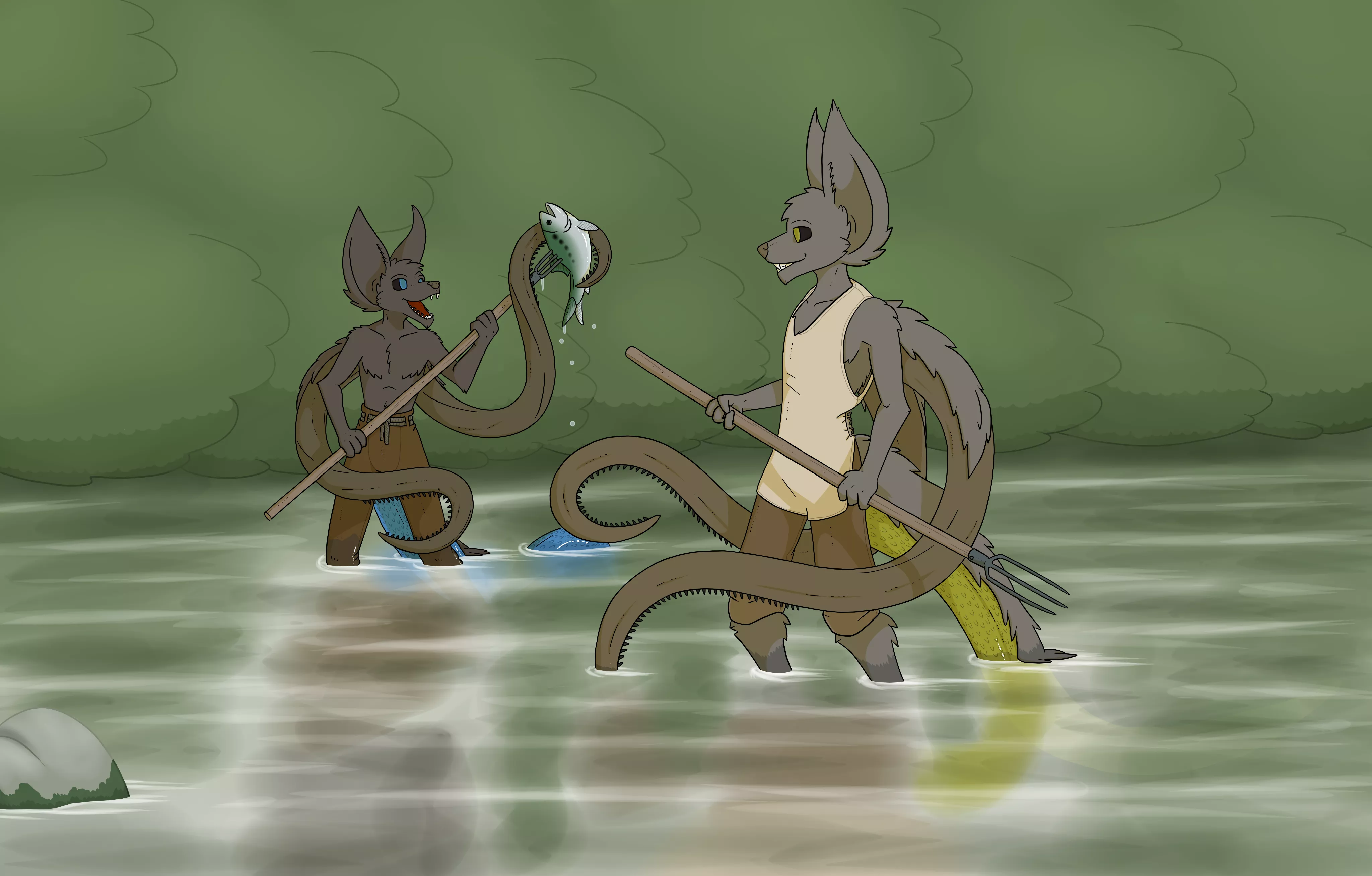 Spearfishing [Art by Me] posted by se05239