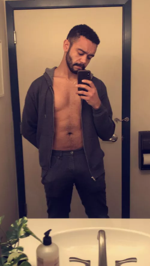 The outfit’s not safe for work but I’m clocking in anyways 🤷🏽‍♂️ by clarkthegiraffe