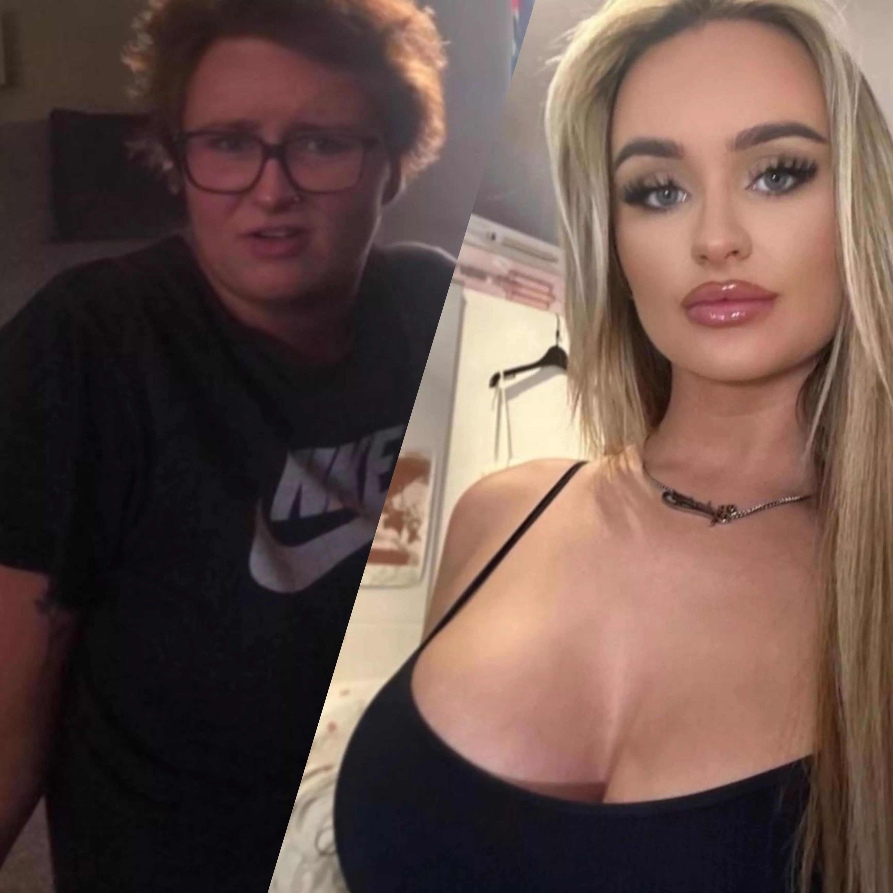 Went from couldn’t talk to girls to real life Barbie 😇 TG posted by Han-nahhh