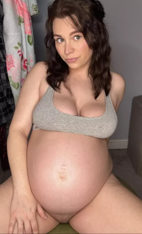 Would you bounce on my ball with me? 😜 [pregnant] by AdmireMeAmy