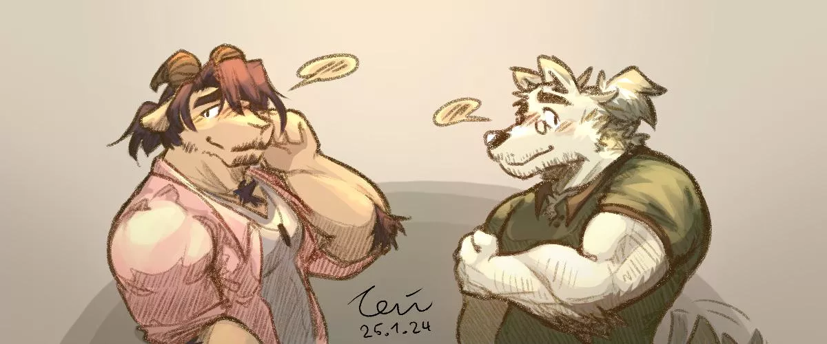 You are approached by two handsome fellas, what do you do~ [Art by me] by once_descended