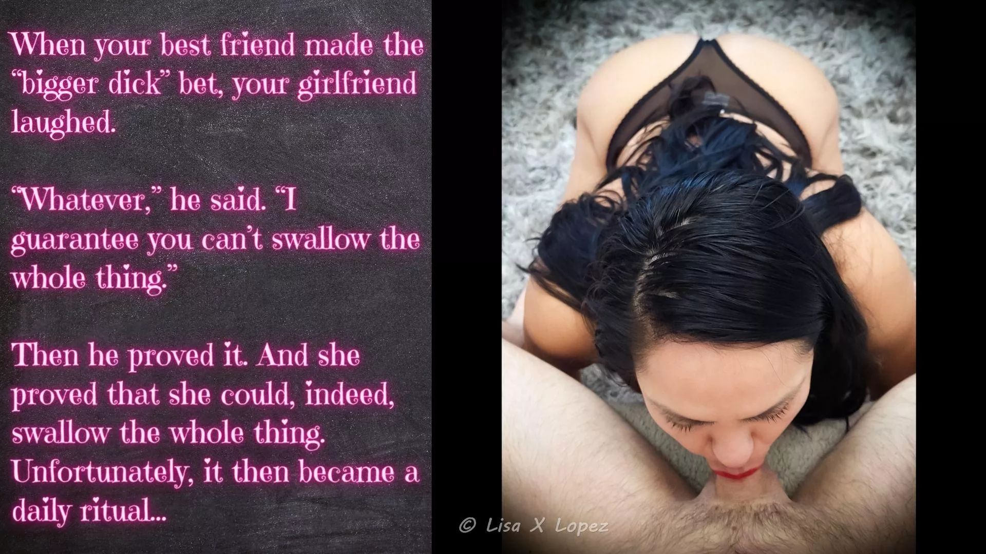 Your Girlfriend Never Reneges on a Bet posted by LisaXLopez