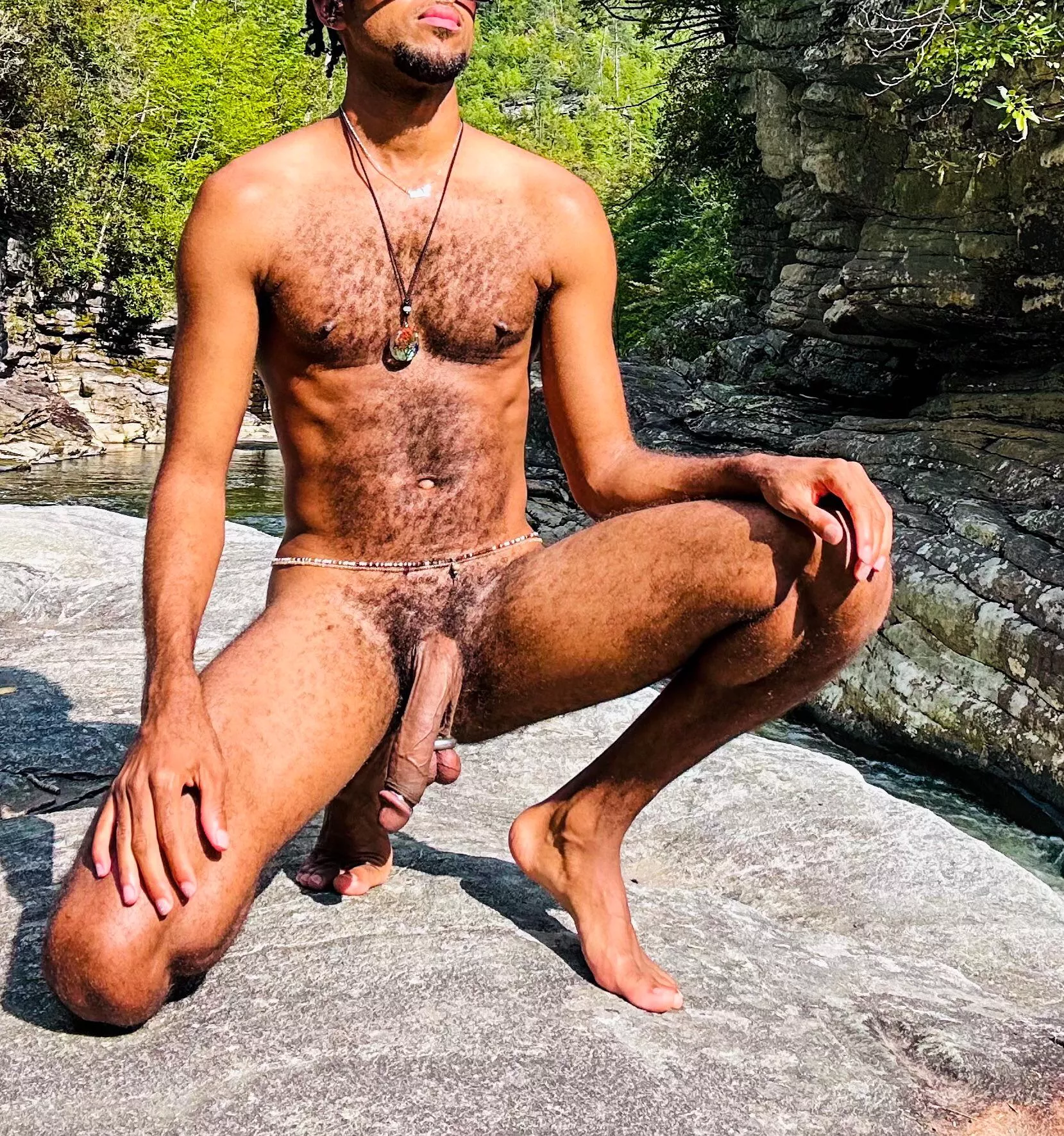 A God on a rock😎 posted by bigdicknudist