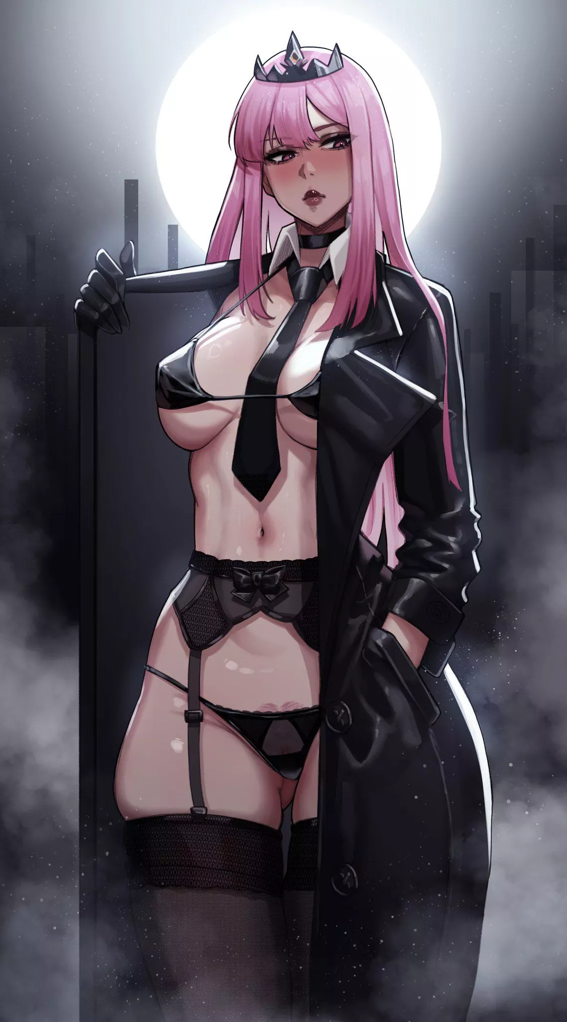 Callie in black (@Aelion_Draws)[Hololive] posted by iowess