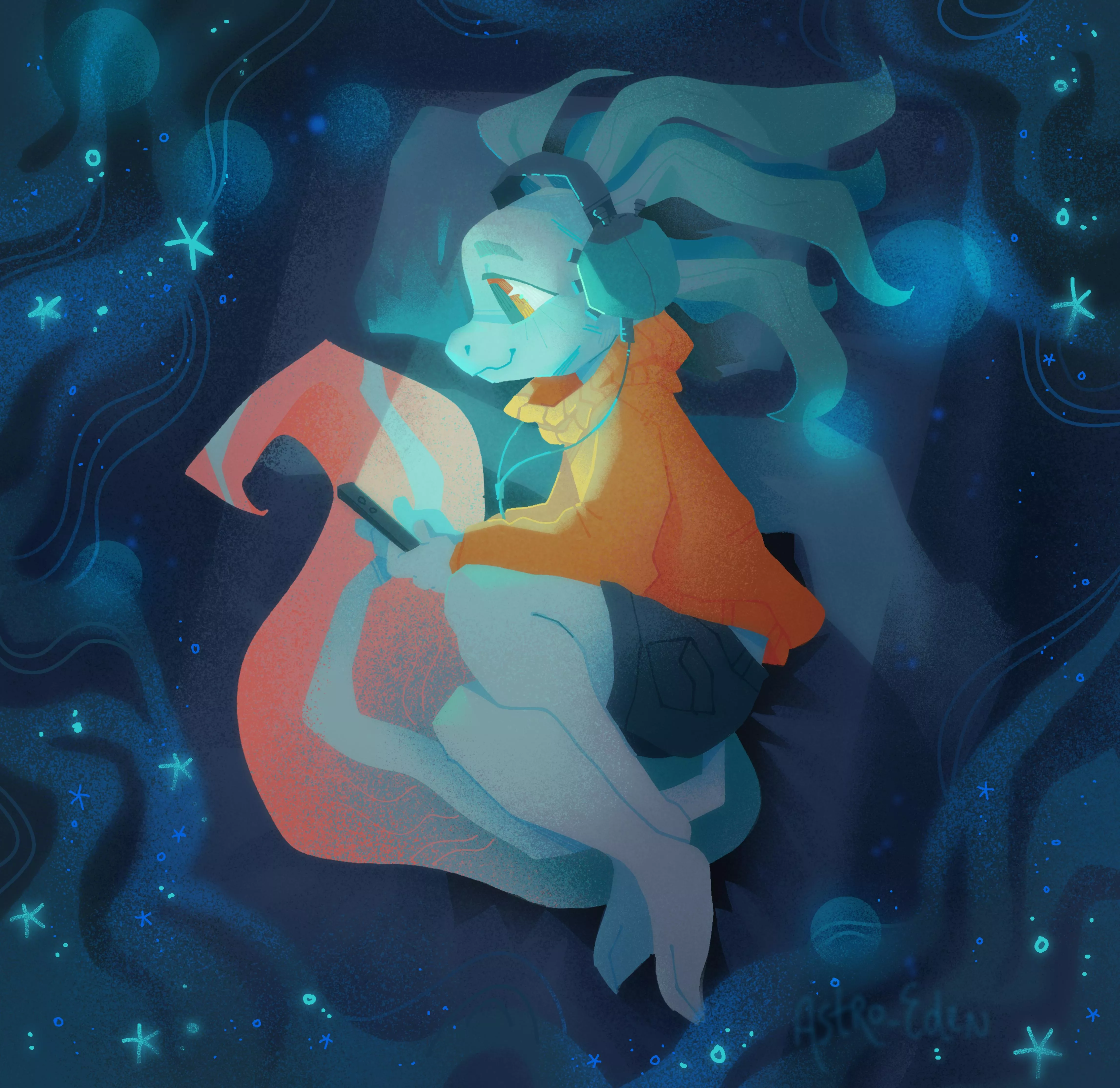 Forgetting the world around me when I talk to you (AstroEden) posted by Just_Ero