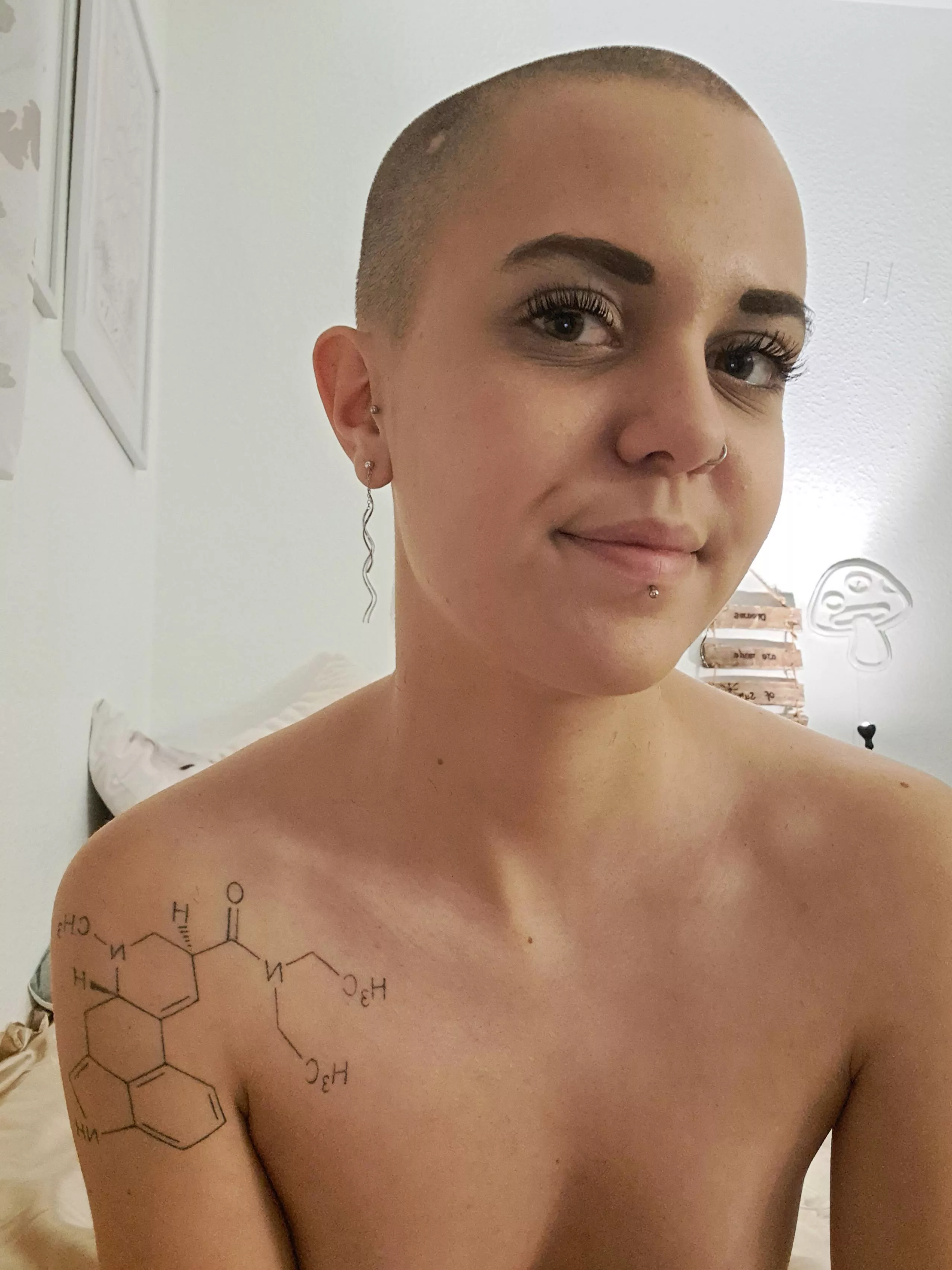 Got laughed at me in the supermarket for being bald. Should I shave it of? posted by Lipstick_lovere