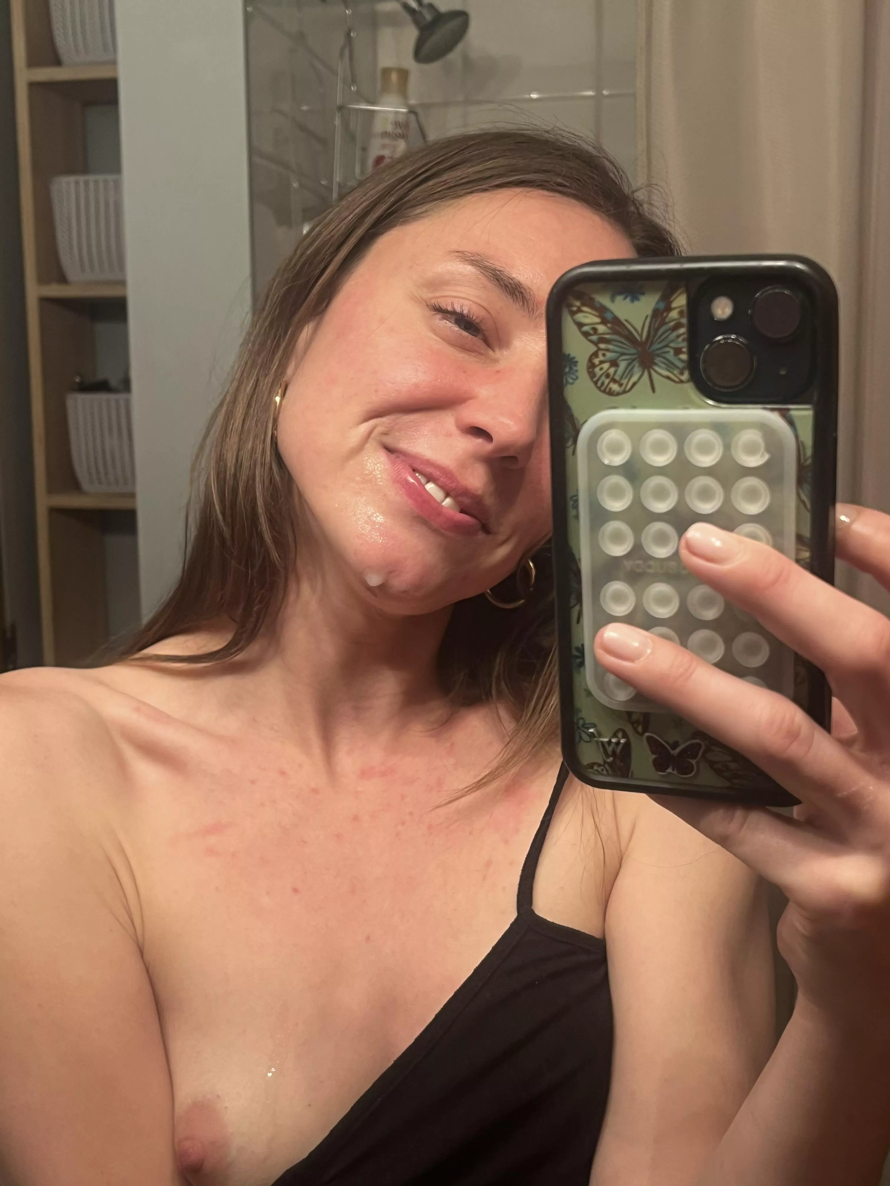 Happy little cum slut got most of it in her mouth this time posted by luciddazeyy