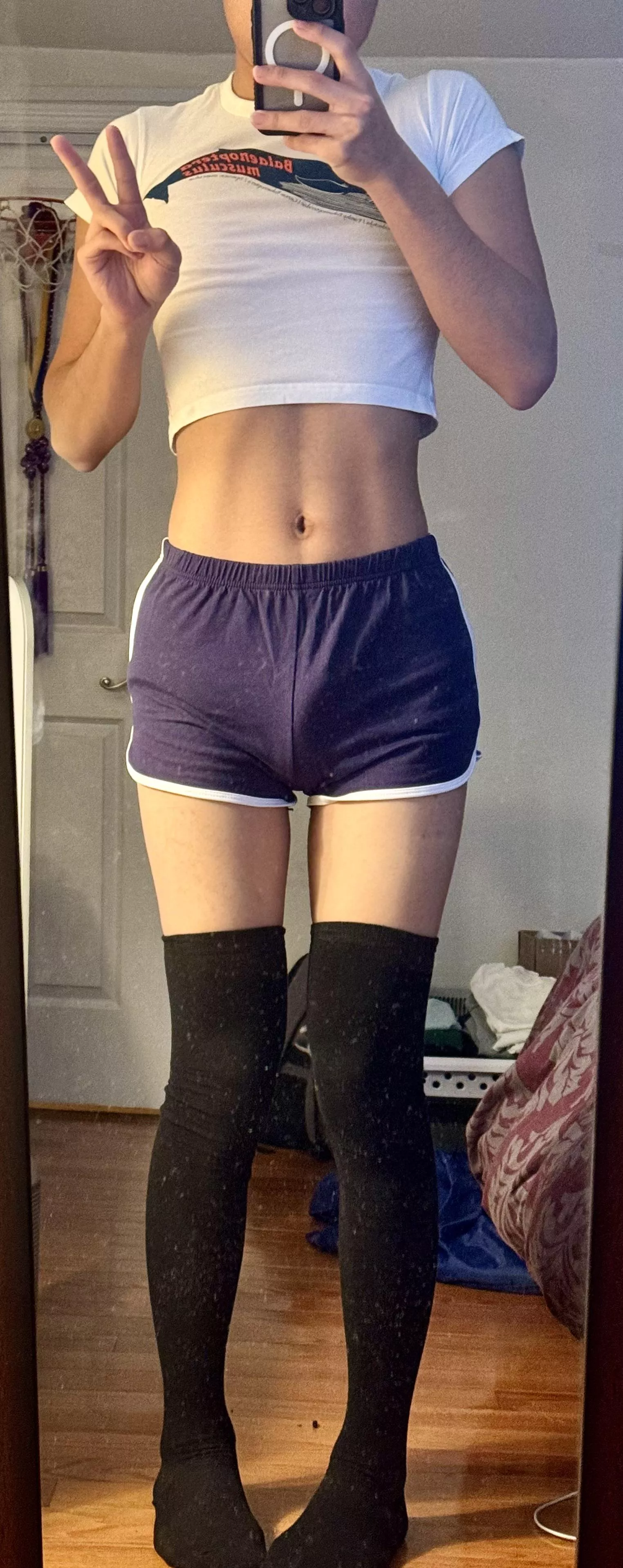 I think my abs are starting to show? posted by Yesohmama