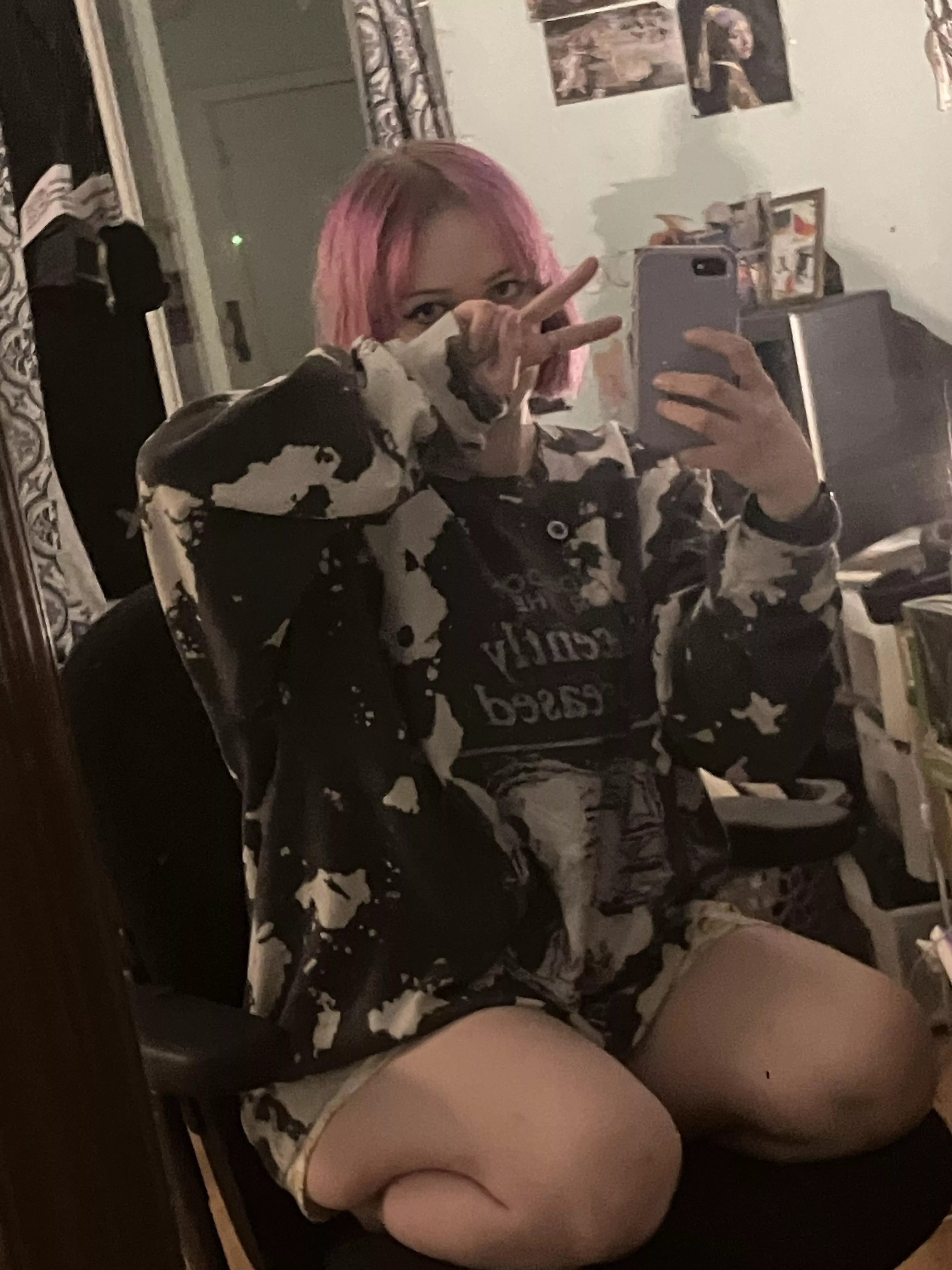 I was stuck in make up the other day 😅 posted by faerie_lynx