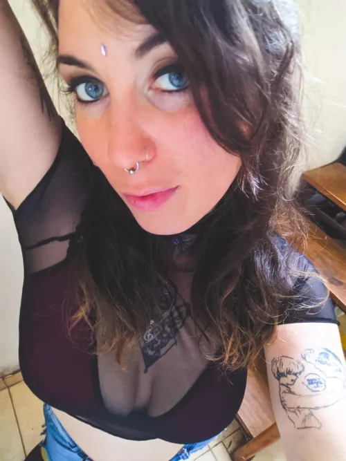 Love this transparent top f32 by mandarinawine2