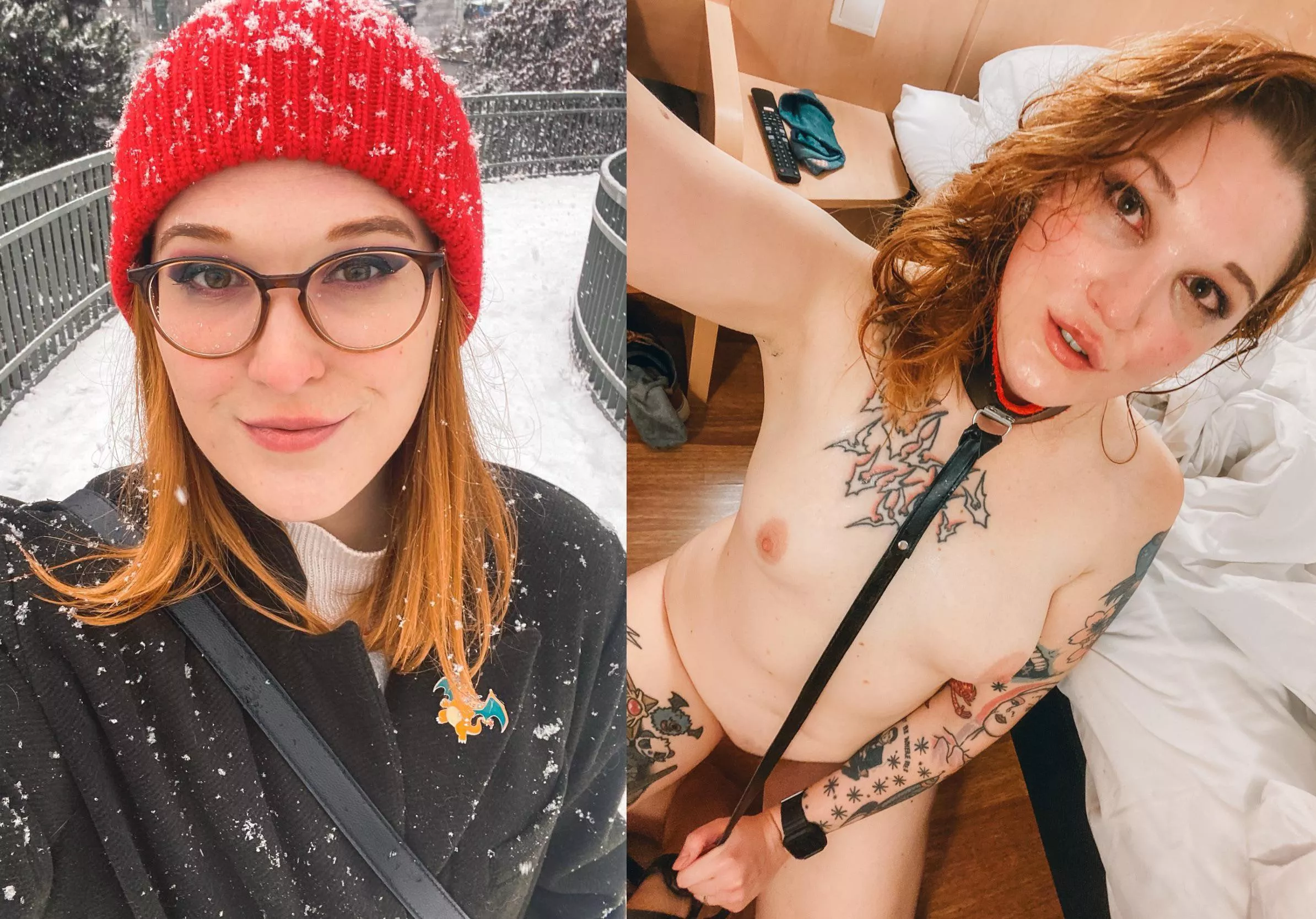 Me before and after posted by RubyWiseSlut