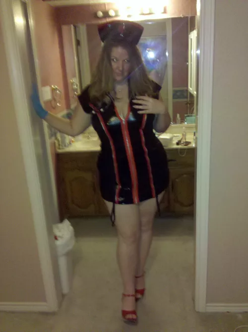 MWF redhead 44GG’s naughty nurse by hoseheelsmwf