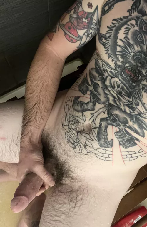 New shower bench :) by trentsuncloud