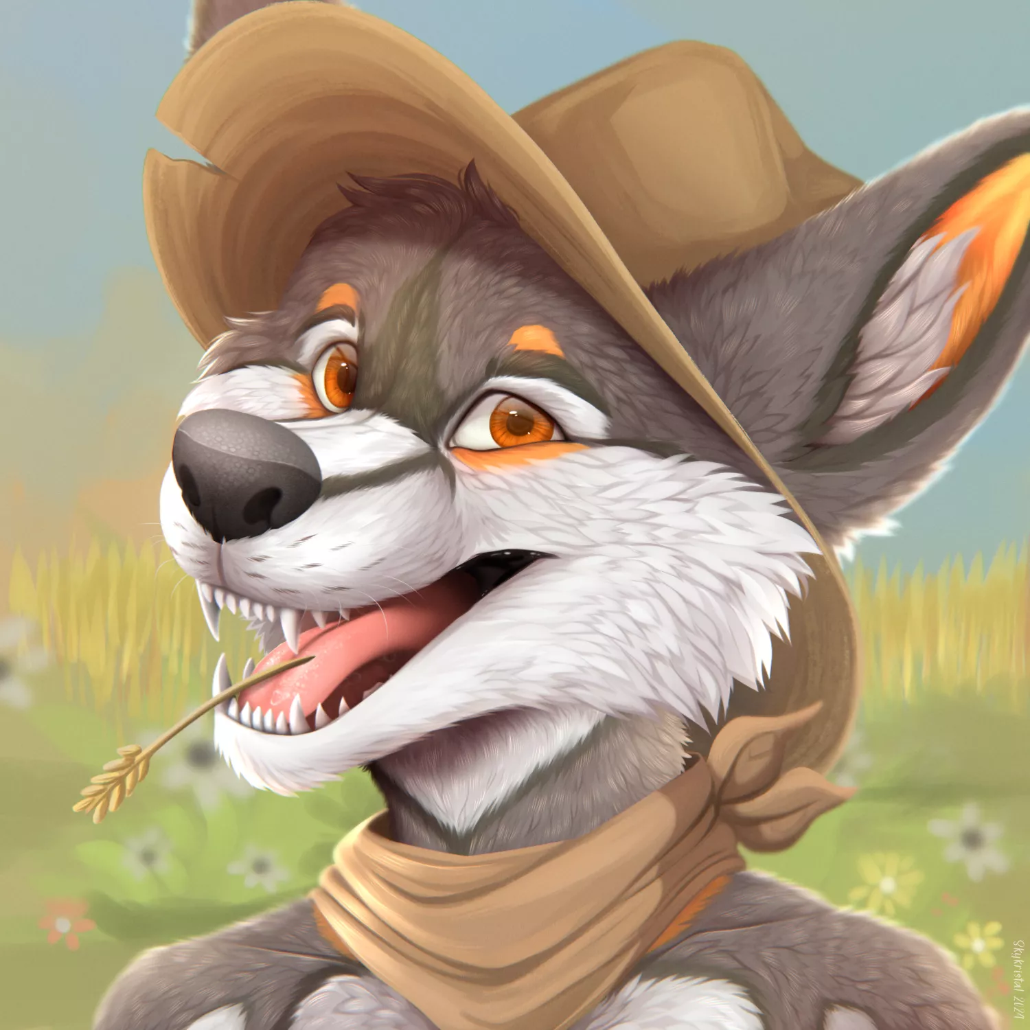 Portrait commission, art by me posted by Skykristal