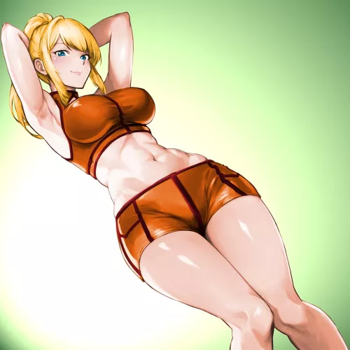 Zero Mission Samus Aran artwork by (minamoto80486) by DOA-FAN