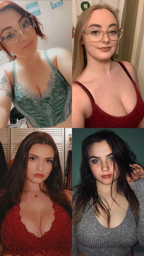 [4] girls send you snaps in low cut tops, who are you responding to? by jobud32418