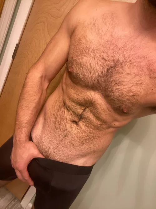 A little bulge to start off your night.. should we make him bigger? by Quietlywaiting44